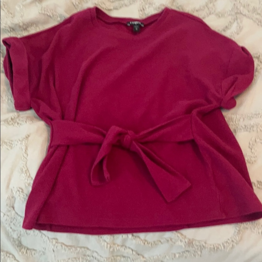 Express business casual shirt tie front